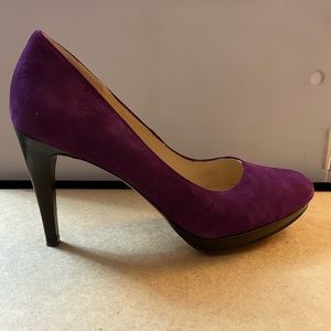 Cole Haan Chelsea pump masquerade suede 11B
